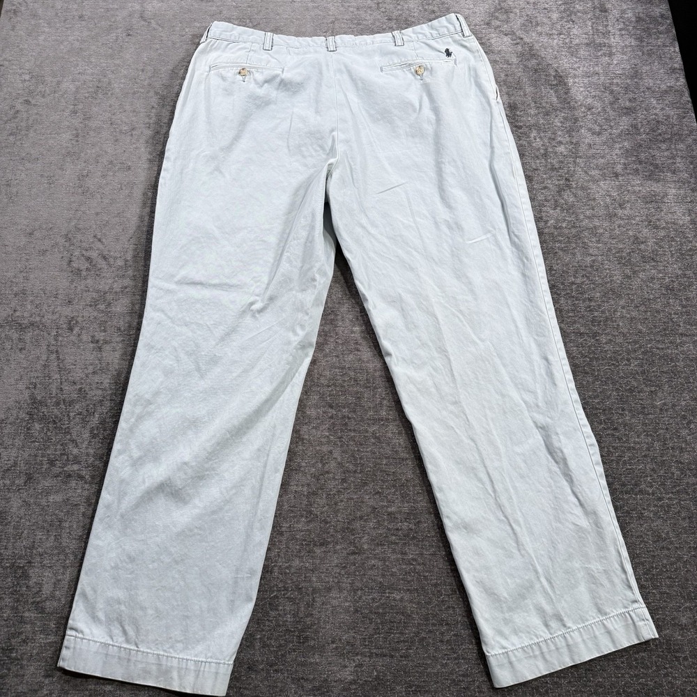 Vintage Polo By Ralph Lauren Light Blue Chino Pants Men's Size 38"x32" Cotton